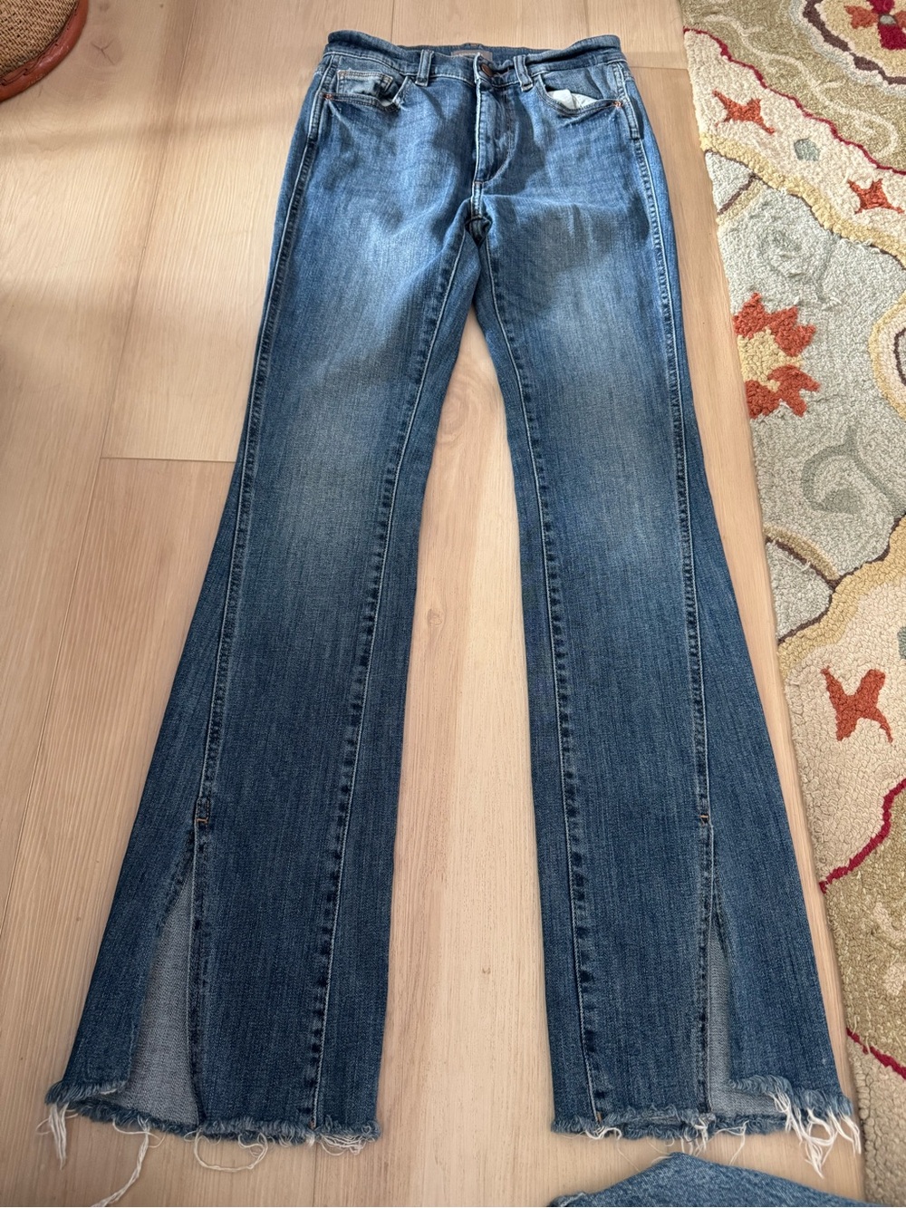 🌟 DL1961 Bridget Instasculpt High Rise Split Hem Bootcut Jeans size 26